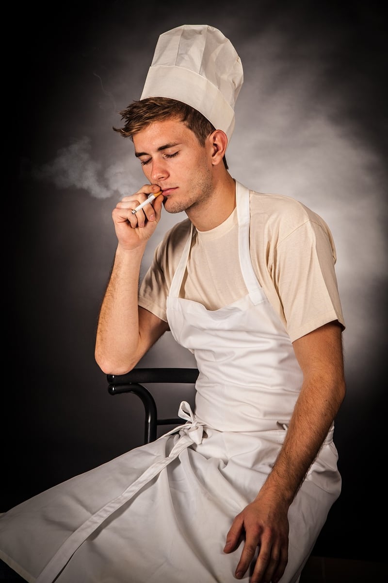 Chef preparing a dish